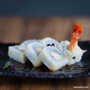 prawn katsu avocado uramaki