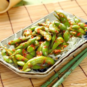 spicy edamame